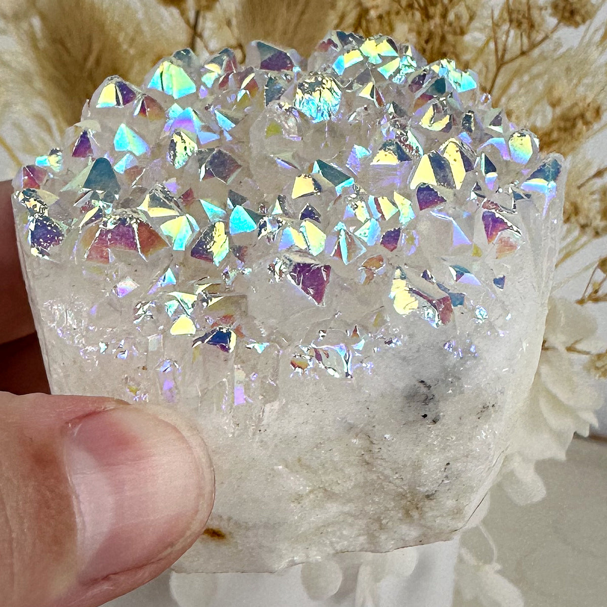 Angel Aura Quartz Cluster - Medium 157g