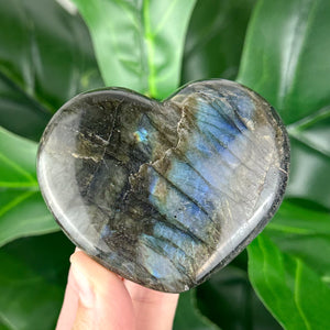 Flashy Labradorite Heart | Spiritual Protection & Intuition Crystal