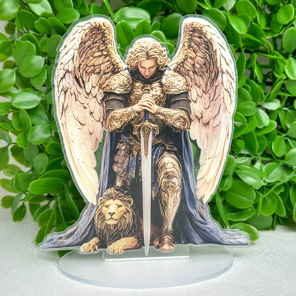 Archangel Michael Plaque | Protection & Strength Spiritual Decor