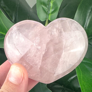Rose Quartz Heart Crystal | Love, Self Love & Gentle Healing