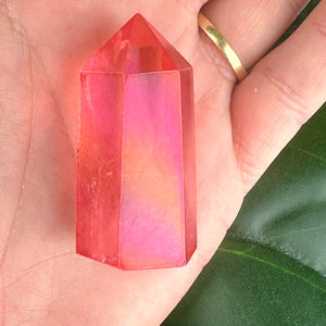 Red Aura Quartz Tower - 31g