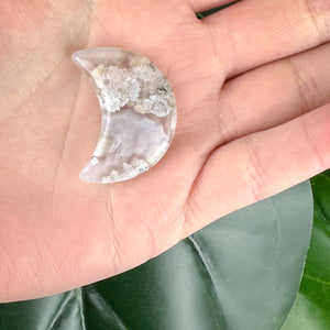 Flower Agate Moon Crystal #2 | Growth & New Beginnings Crystal
