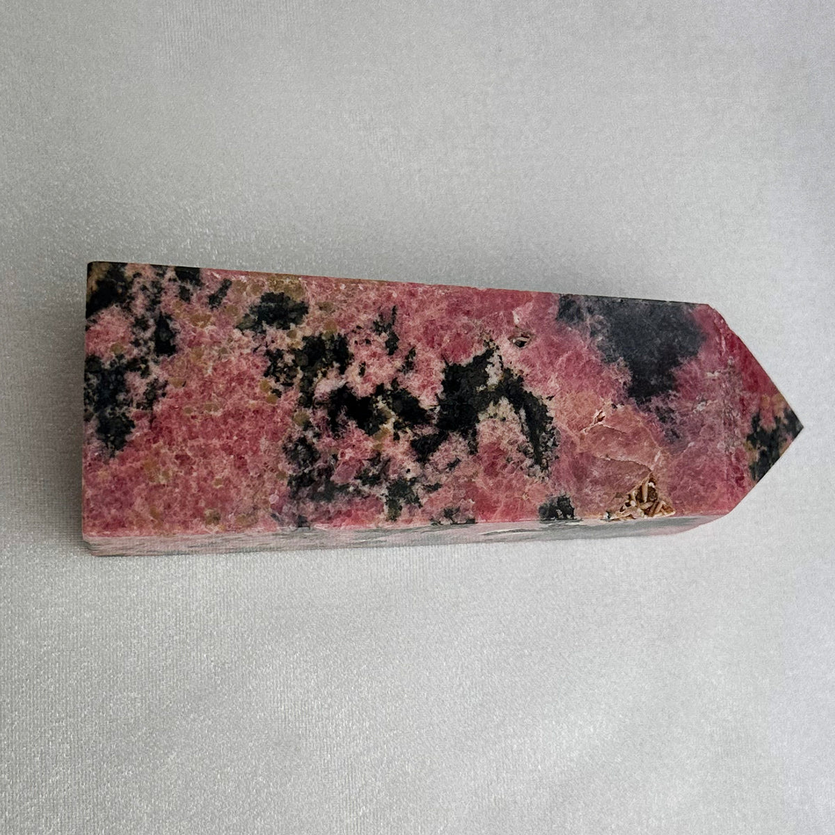 Rhodonite Pink Crystal Tower - Healing Energy Obelisk