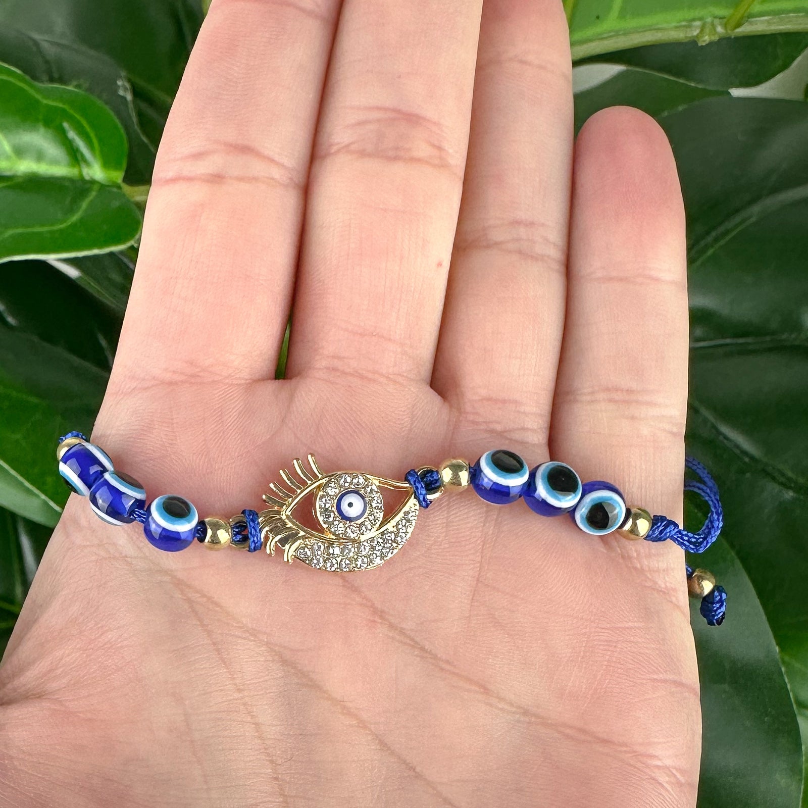Adjustable Evil Eye Bracelet | Statement Protection | Spiritual Jewellery