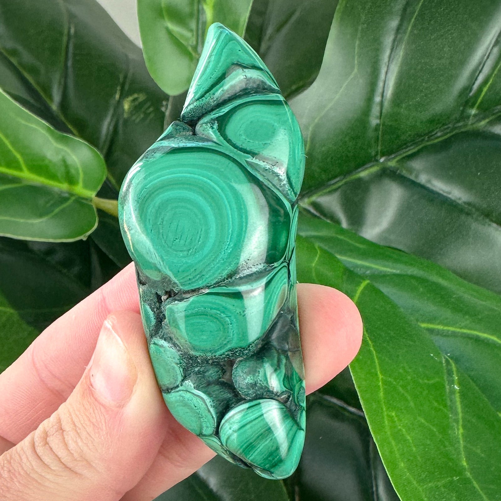 Malachite Polished Crystal | Transformation, Protection & Growth