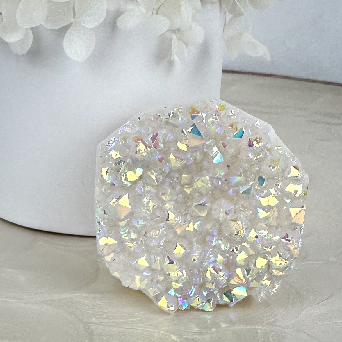 Angel Aura Quartz Cluster - Medium 157g