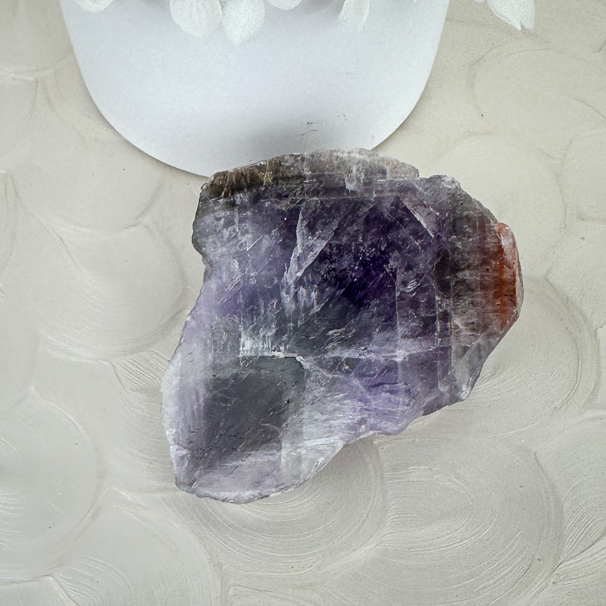 Exquisite Super Seven Natural Point - Half-Polished Masterpiece