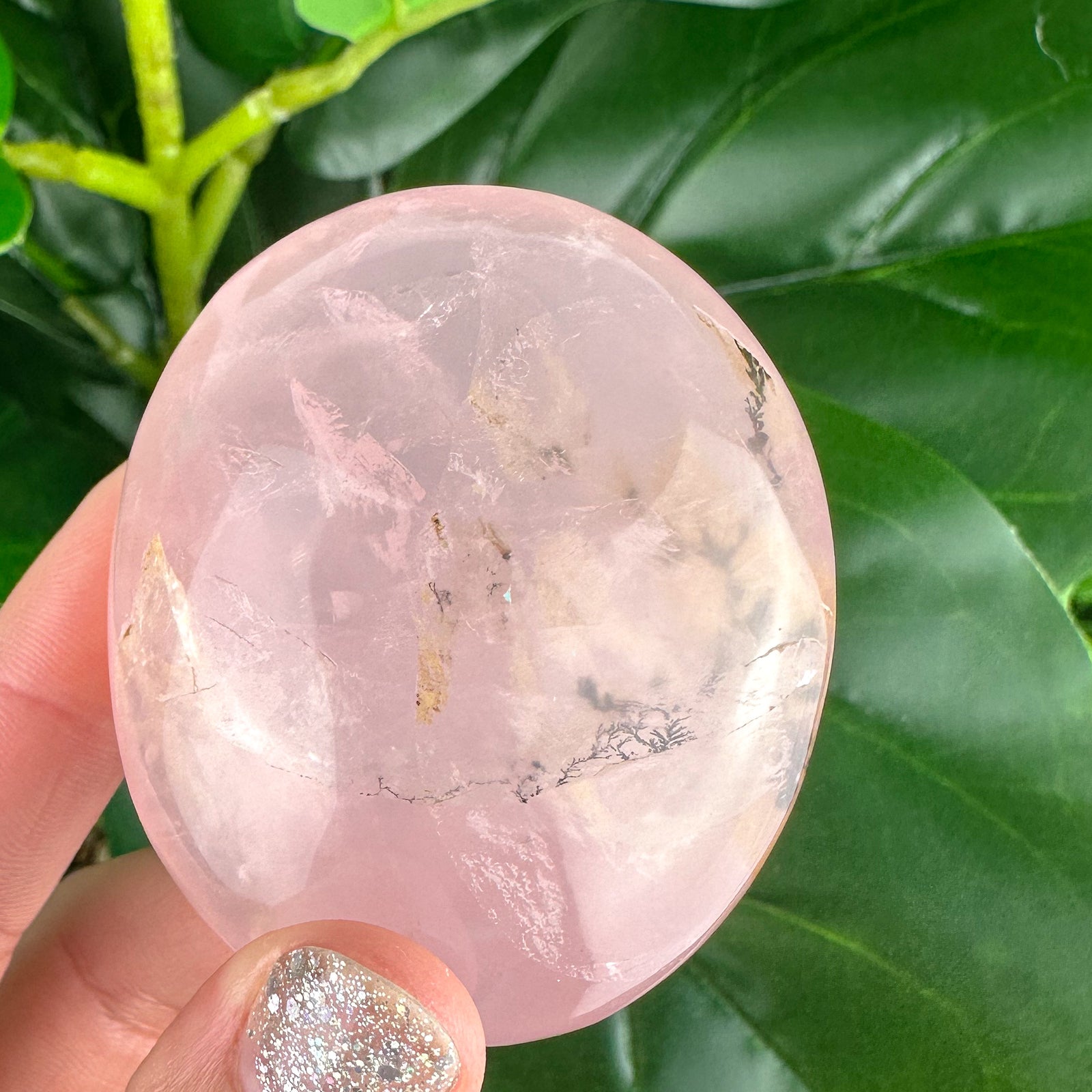 Rose Quartz Palm Stone And Tumbles- Choose Your Own!