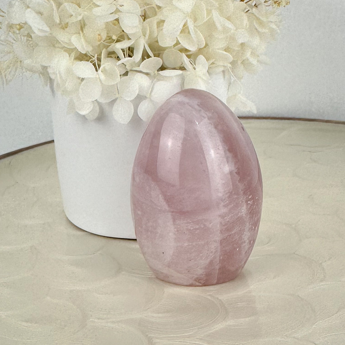Rose Quartz Dome - Radiant Rainbows, 237g
