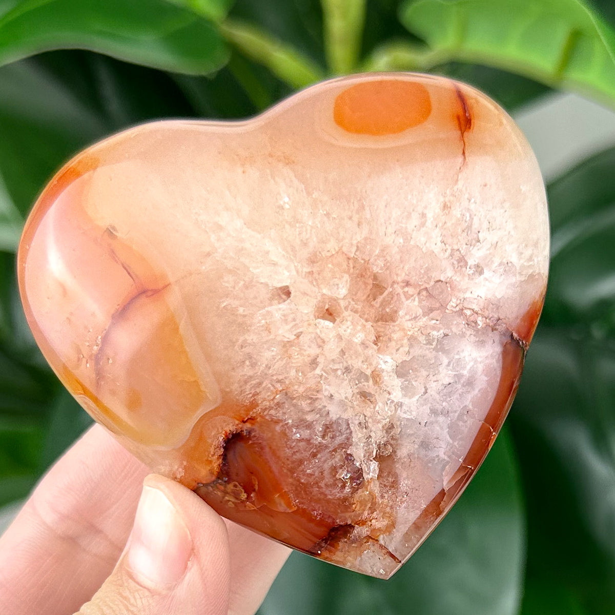 Carnelian Heart Crystal | Confidence, Motivation & Passion