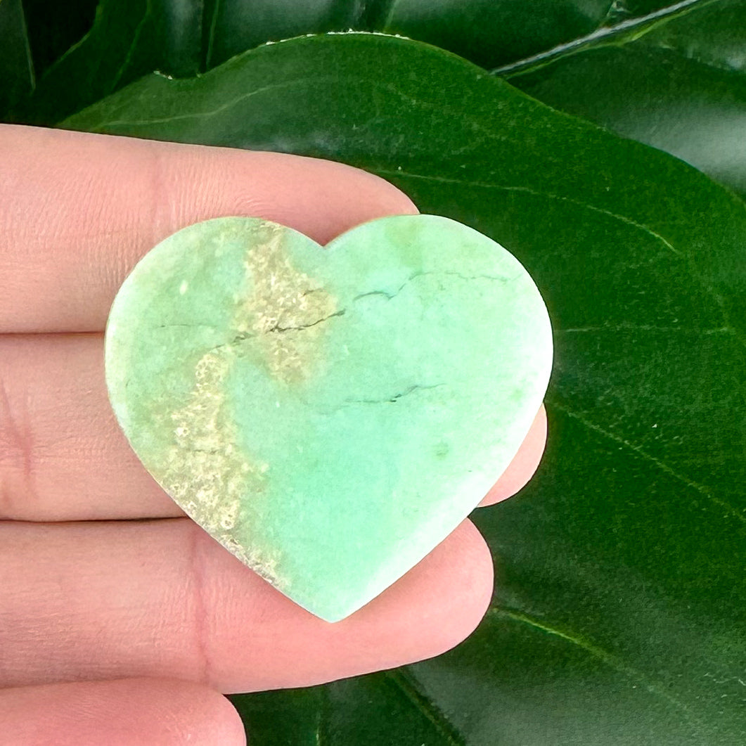 Chrysoprase Heart