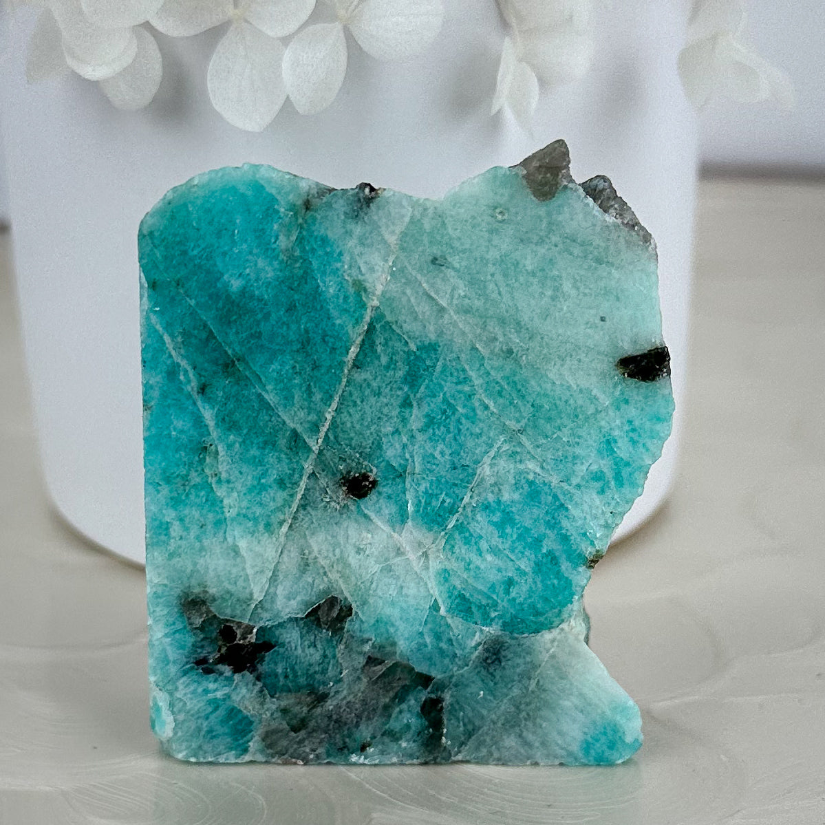 Unique Amazonite Small Slab - Polished Face