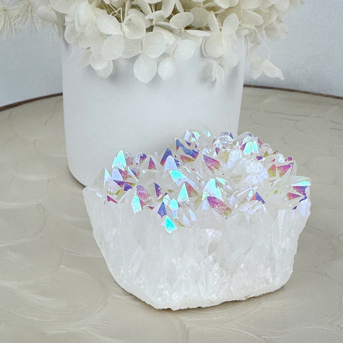 Angel Aura Quartz Cluster - Large 289g