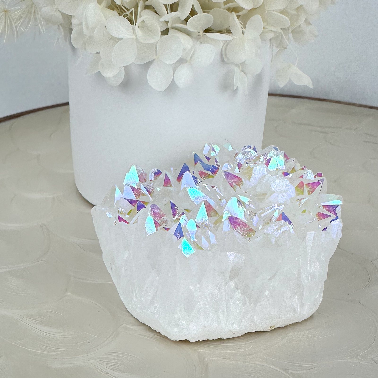 Angel Aura Quartz Cluster - Large 289g