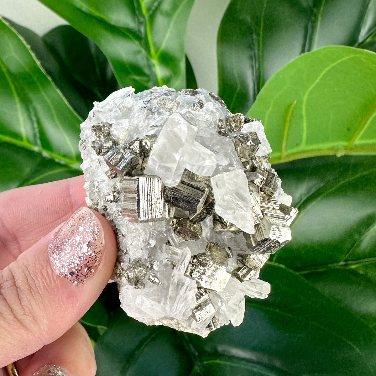 Small Clear Quartz With Pyrite- Choose Your Own