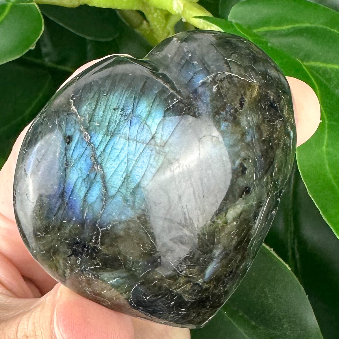 Labradorite Heart Crystal | Protection, Intuition & Transformation