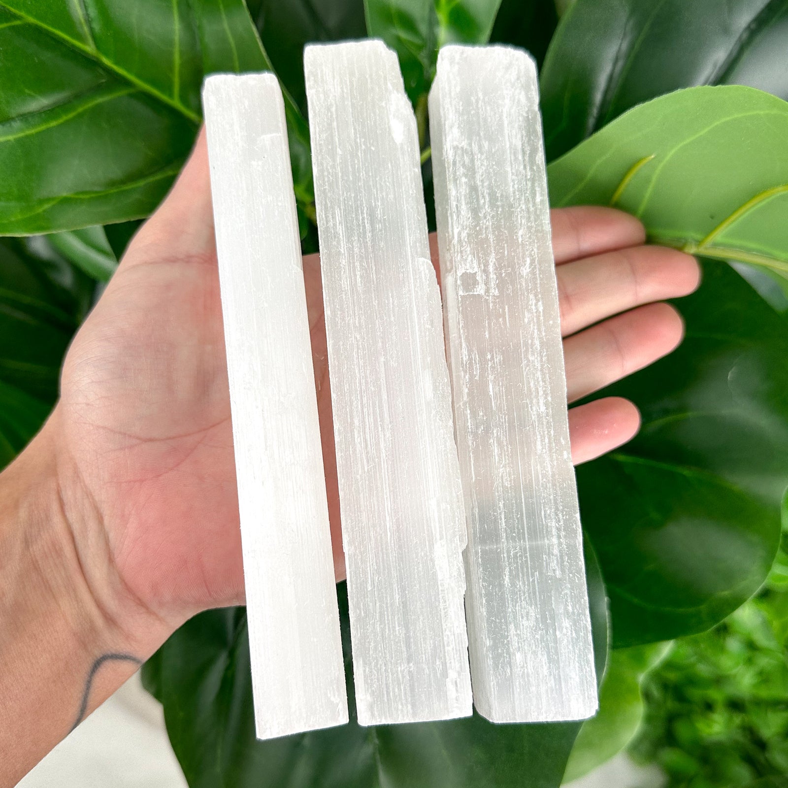 Large Satin Spar Selenite Raw Stick