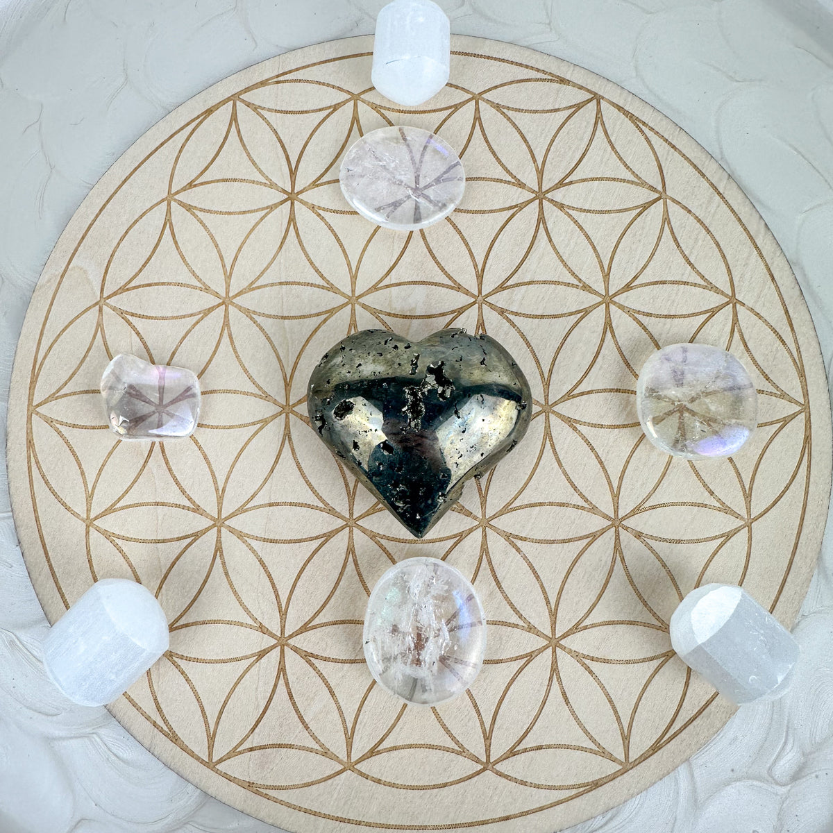 Flower of Life Crystal Grid - Sacred Geometry for Harmonizing Energy