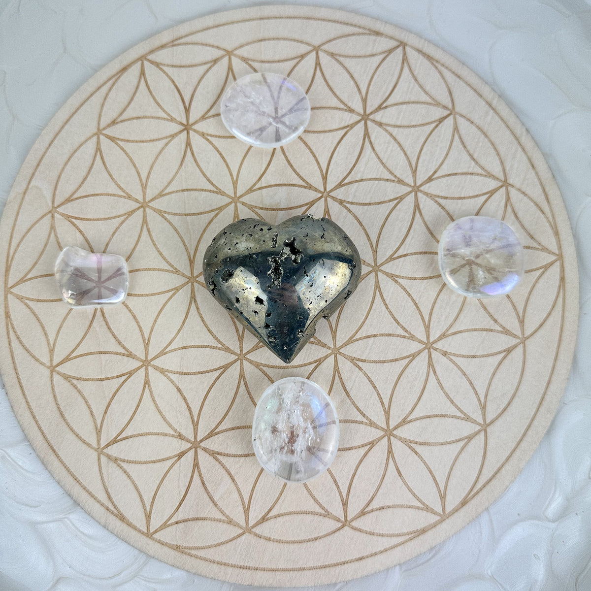 Flower of Life Crystal Grid - Sacred Geometry for Harmonizing Energy