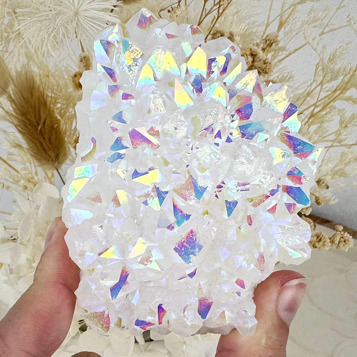Angel Aura Quartz Cluster - Large 289g