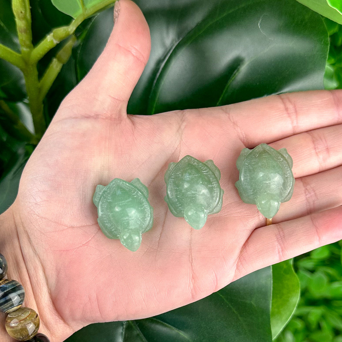 Green Aventurine Mini Turtle Carving