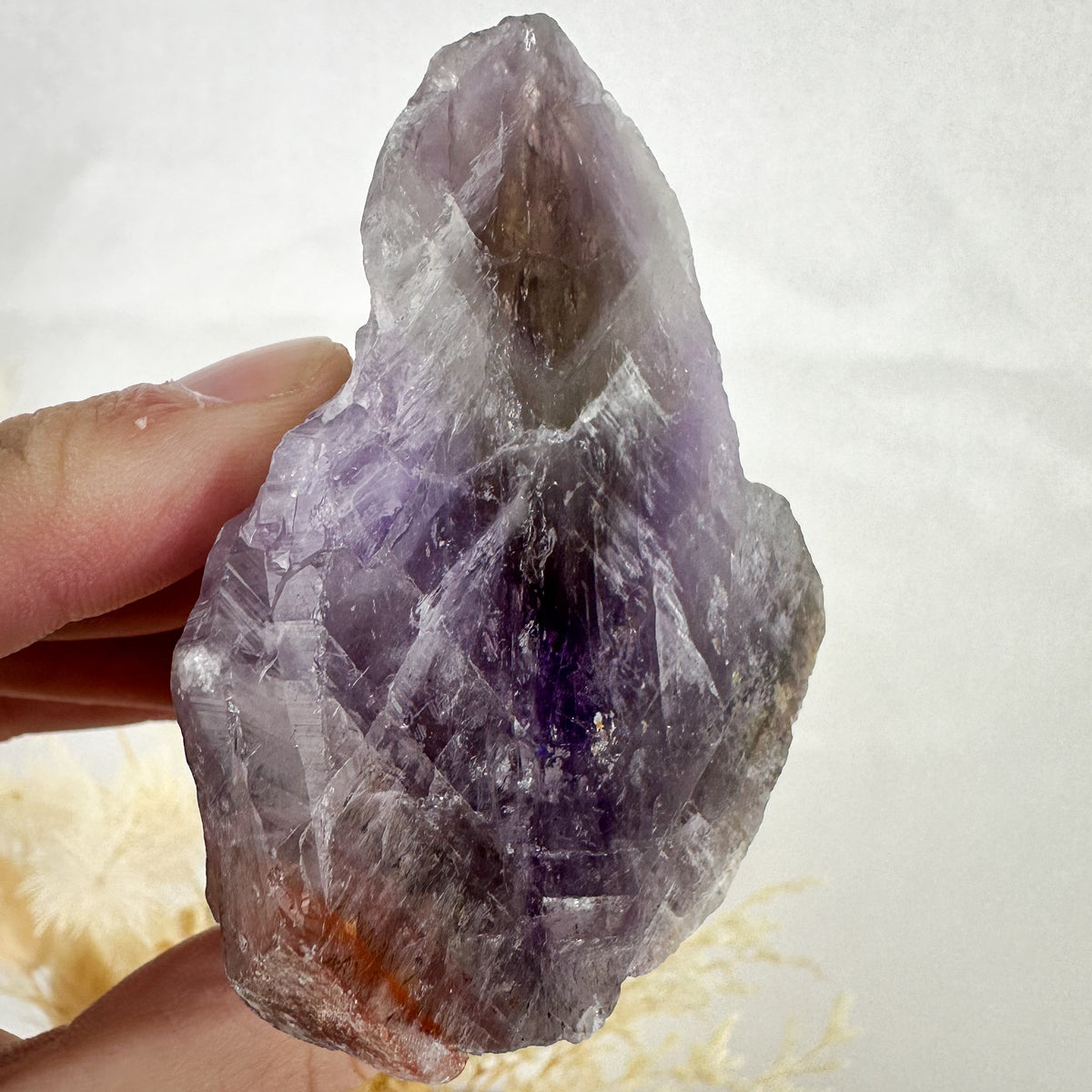 Exquisite Super Seven Natural Point - Half-Polished Masterpiece