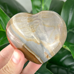 Polychrome Jasper Crystal Heart | Grounding & Earth Energy