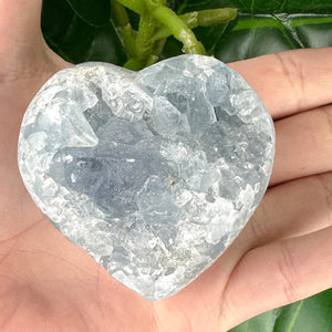 Celestite Heart Crystal | Calming, Peaceful & Spiritual Energy