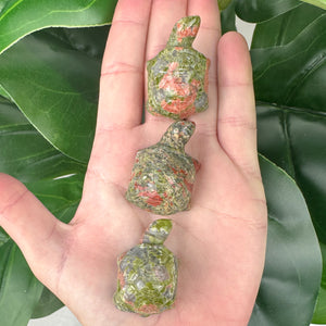 Unakite Turtle Carving | Growth, Healing & Grounding Energy