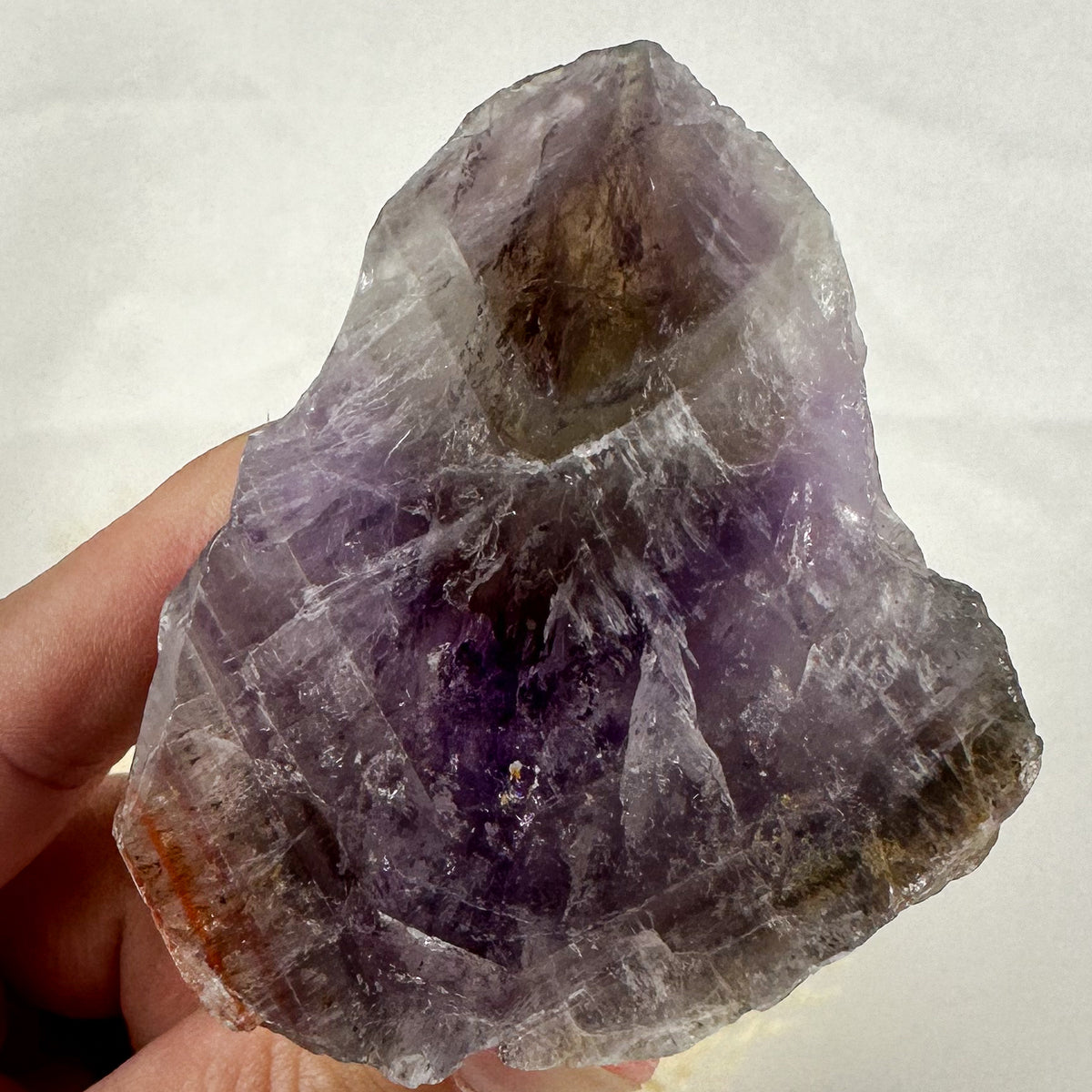 Exquisite Super Seven Natural Point - Half-Polished Masterpiece