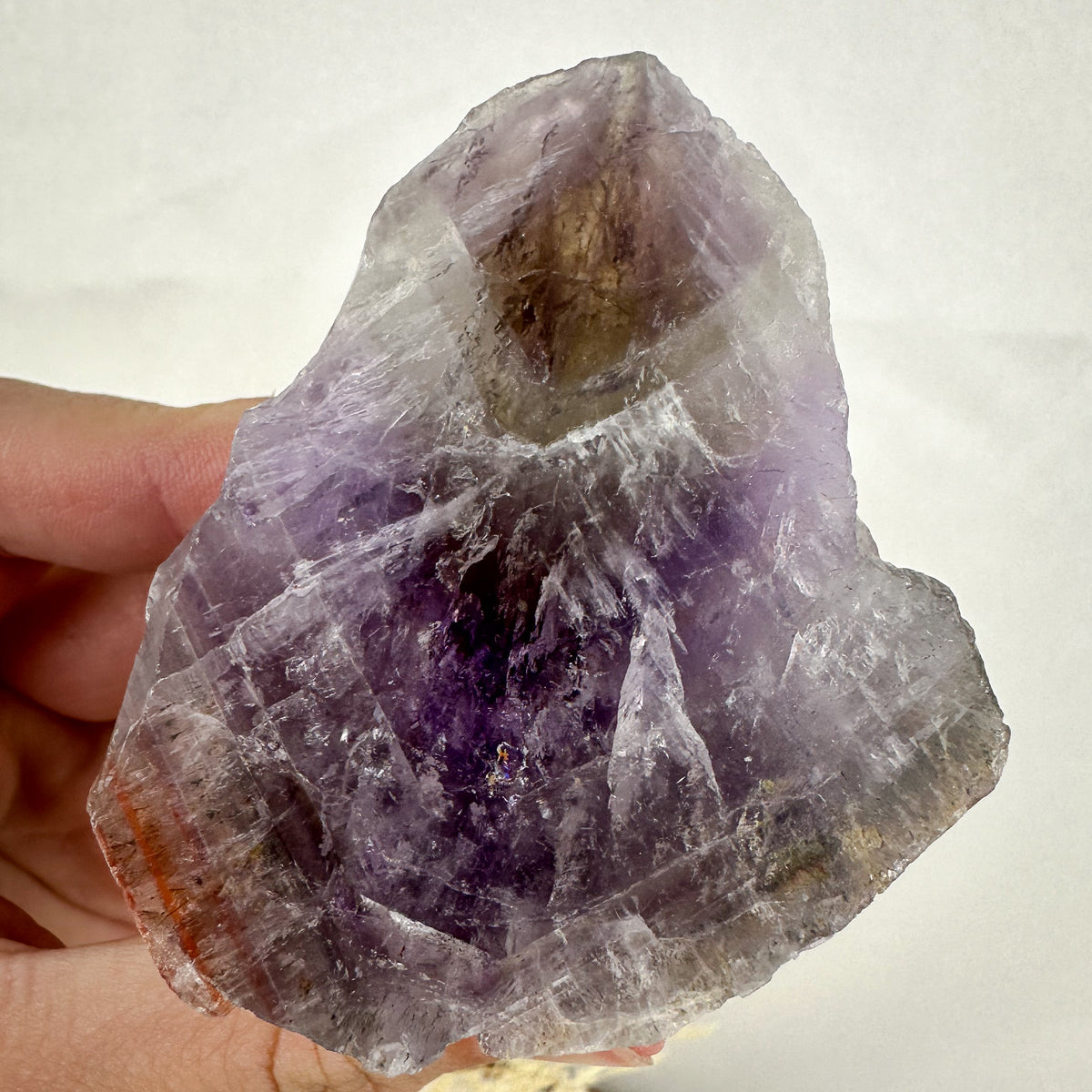 Exquisite Super Seven Natural Point - Half-Polished Masterpiece