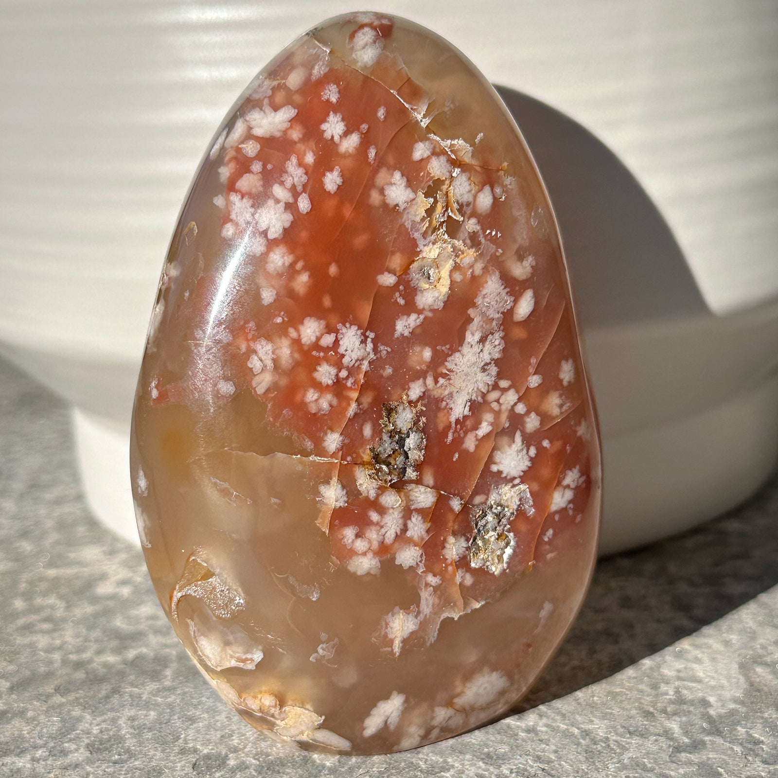 Flower Agate Free Form Crystal | Feminine Energy, Growth & New Beginnings