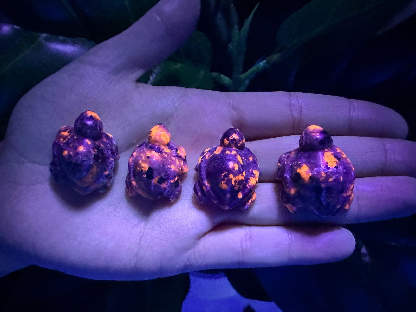 Yooperlite Turtle Carving- UV Reactive!