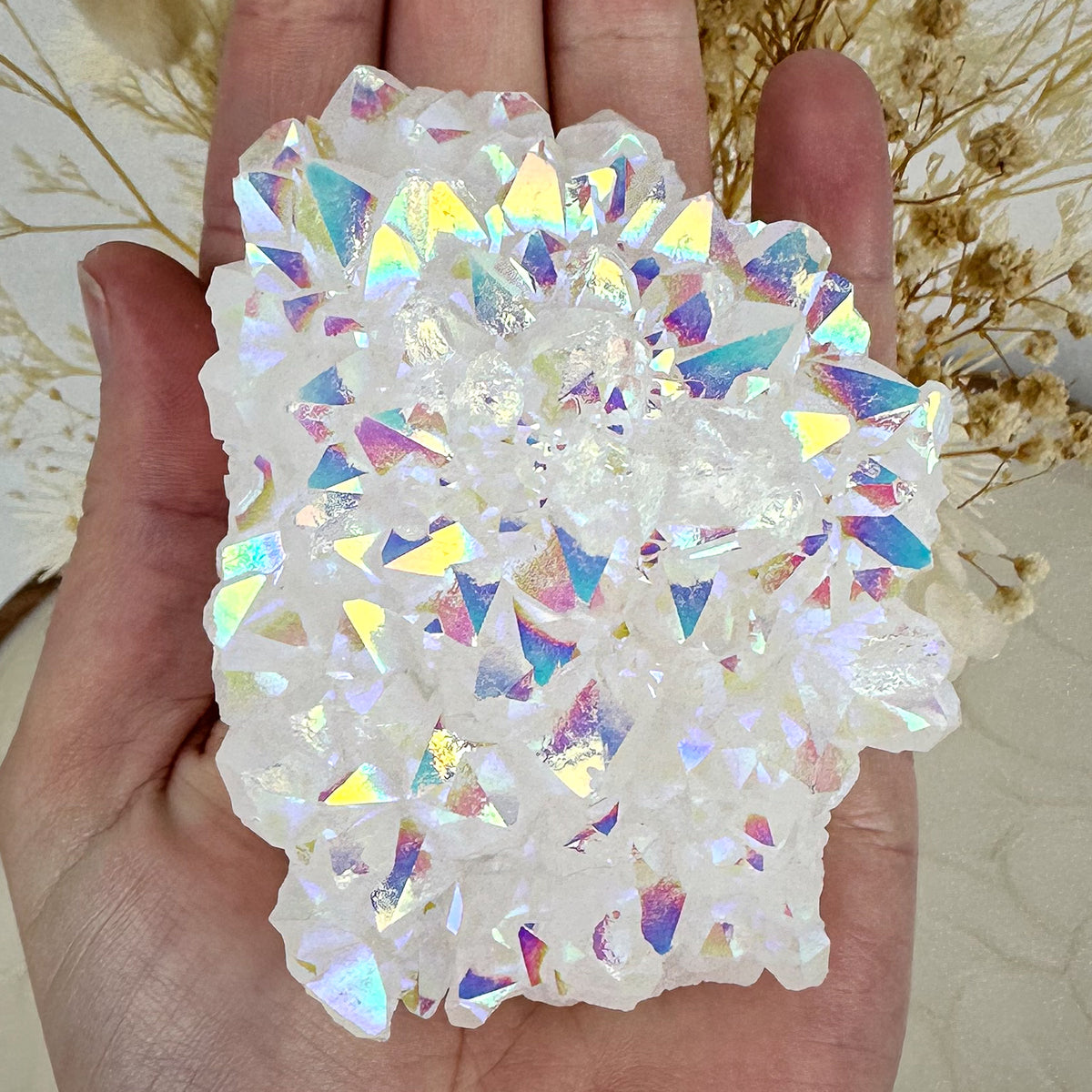 Angel Aura Quartz Cluster - Large 289g