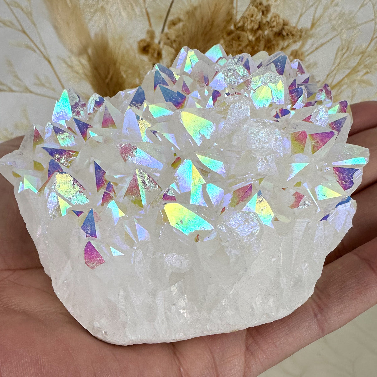 Angel Aura Quartz Cluster - Large 289g
