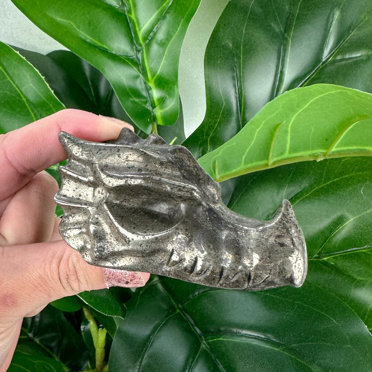 Rustic Large Pyrite Dragon Carving- Choose Your Own