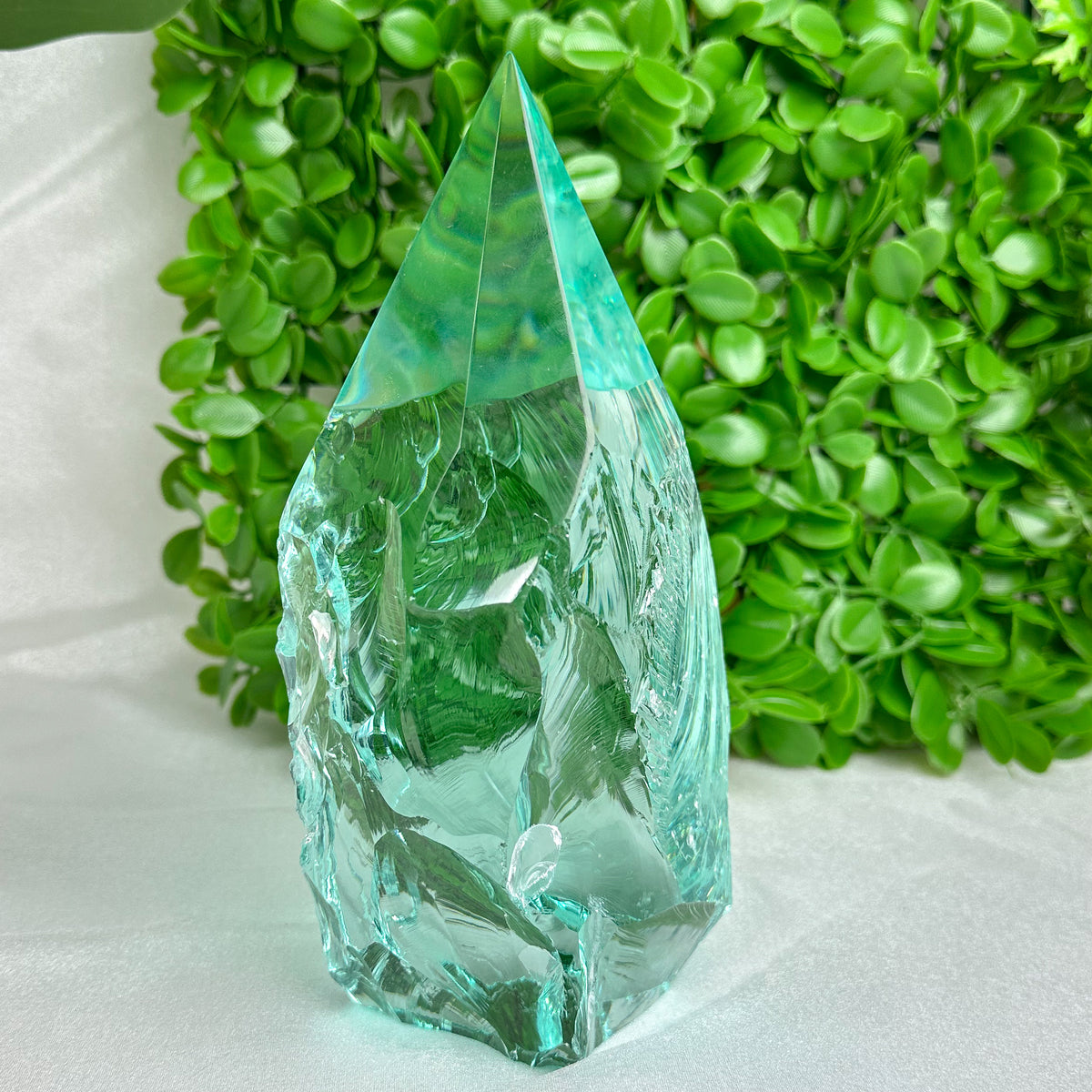 Large Aqua Obsidian Freeform Point (Approx. 2.13kg) – Volcanic Glass from Mexico for Protection & Clarity