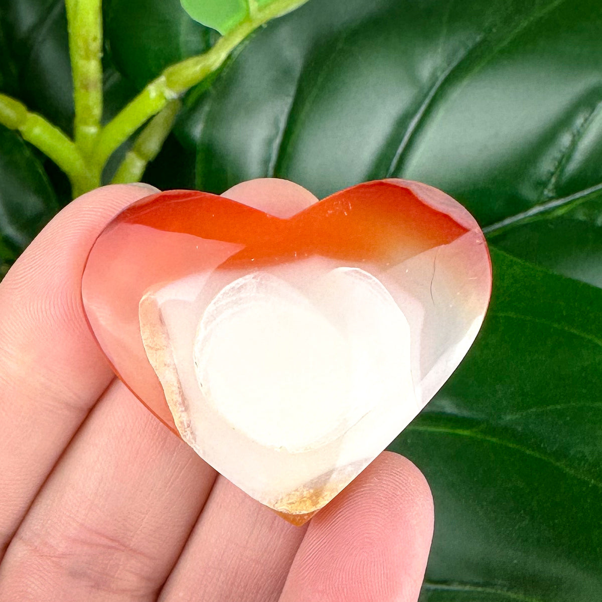 Carnelian Heart Small Carving