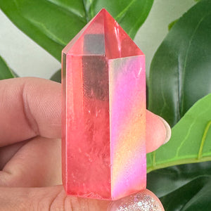 Red Aura Quartz Tower - 31g