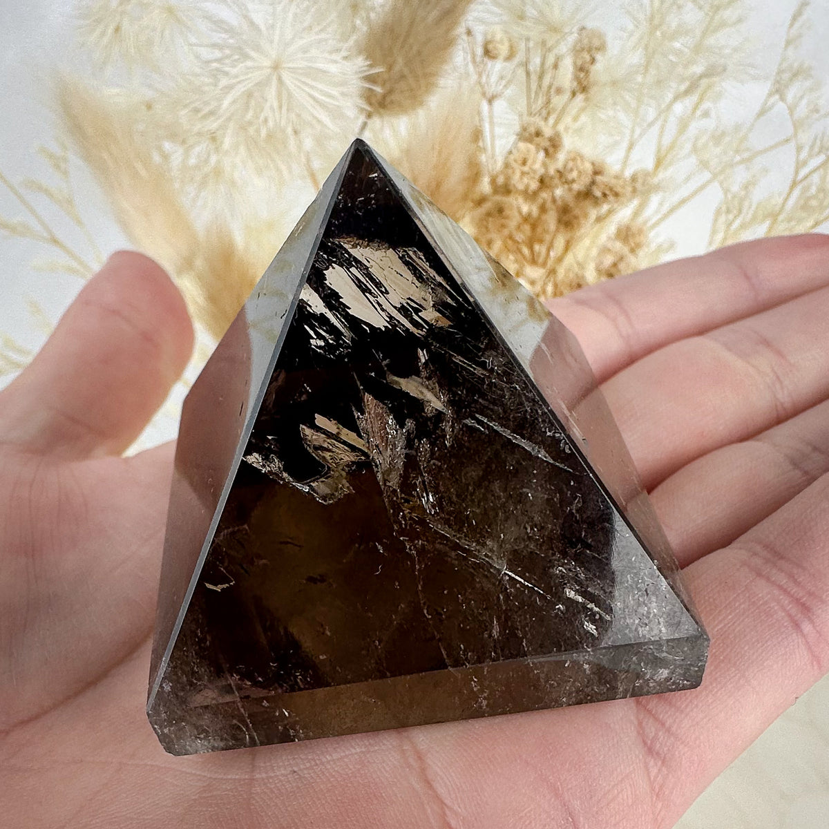 Smokey Quartz Pyramid - Radiant Rainbows, 99g