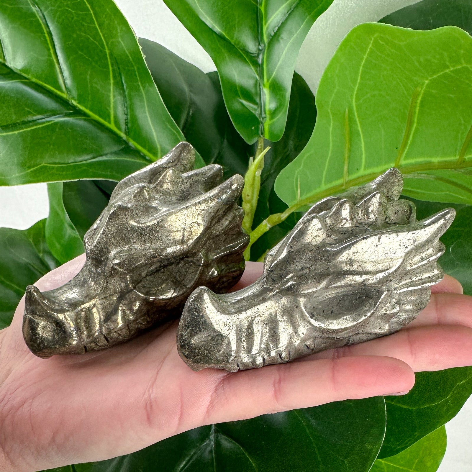 Rustic Large Pyrite Dragon Carving- Choose Your Own