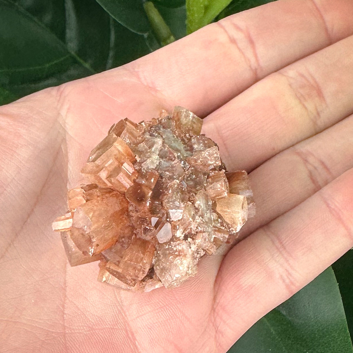 Natural Aragonite Crystal Sputnik | Grounding, Meditation & Calm
