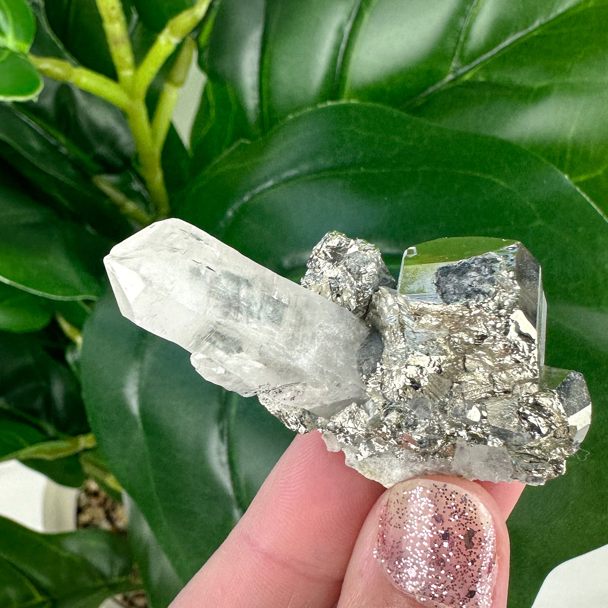 Small Clear Quartz With Pyrite- Choose Your Own