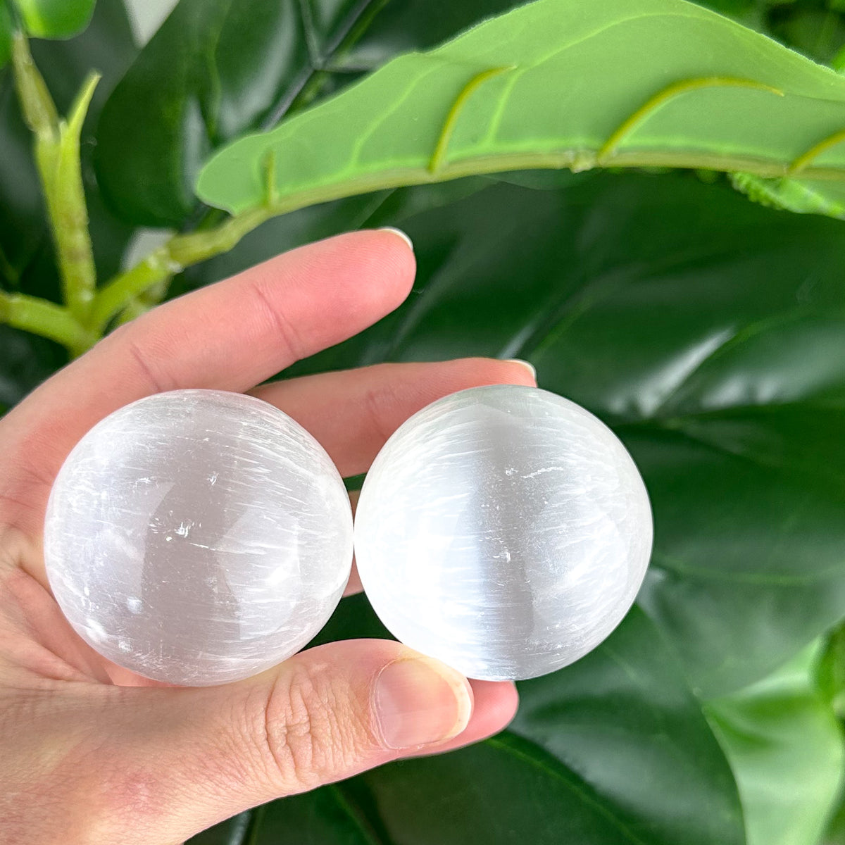 Selenite Sphere 4cm | Cleansing & High Vibration Crystal Ball | Handpicked with Love