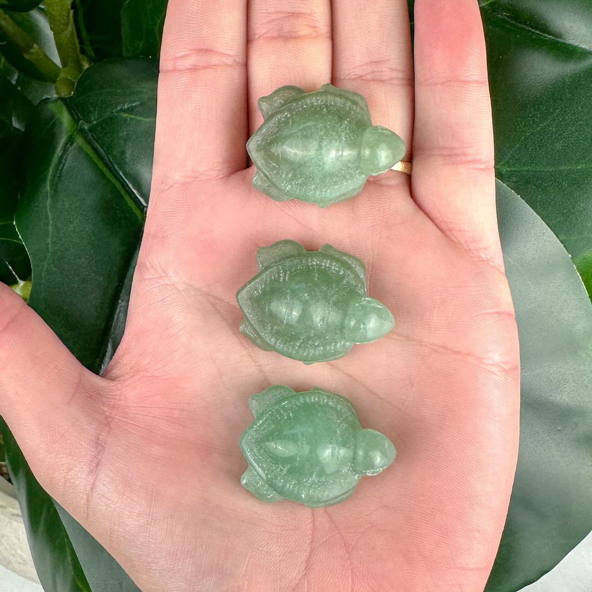 Green Aventurine Mini Turtle Carving