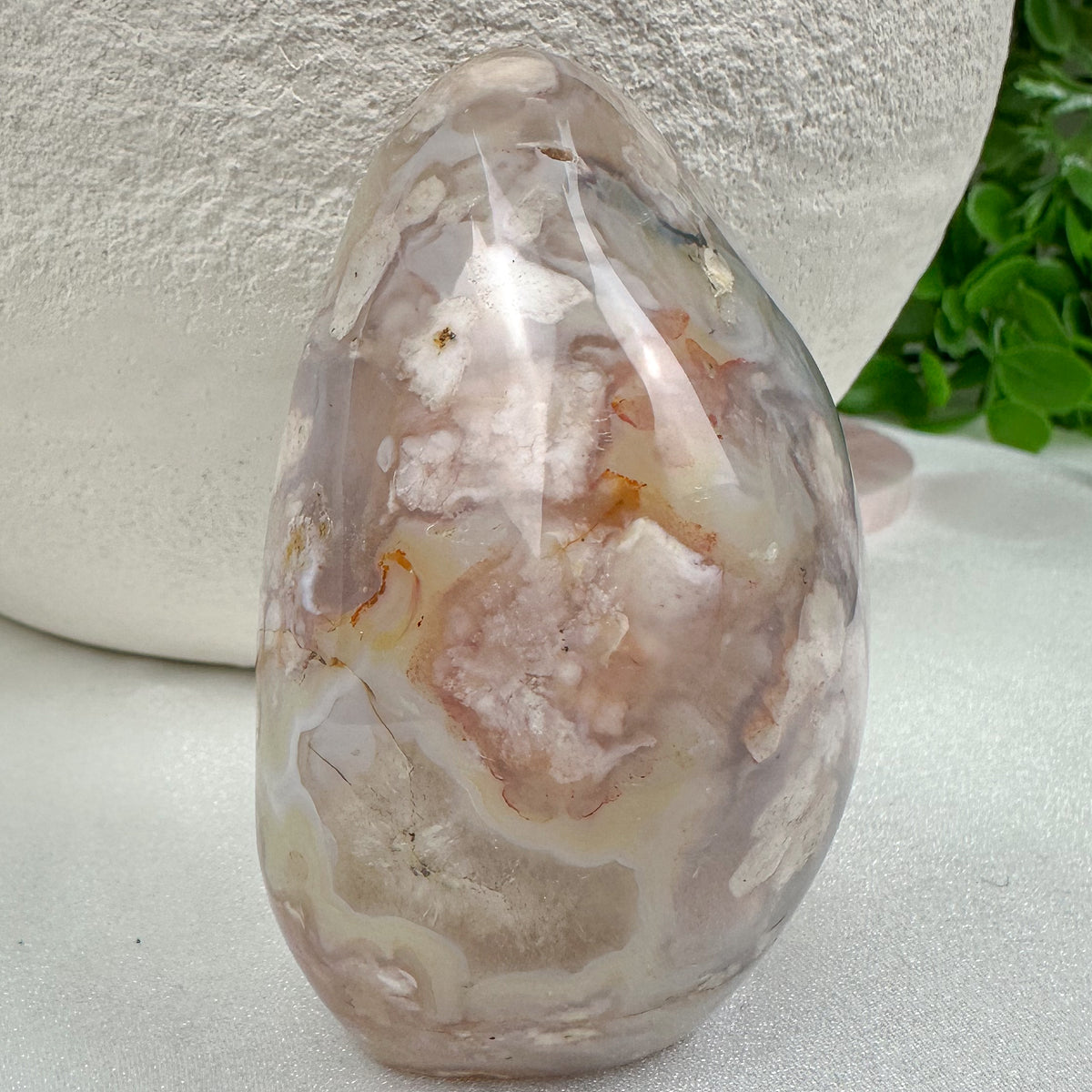 Flower Agate Free Form Crystal | Feminine Energy, Healing & New Beginnings