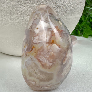 Flower Agate Free Form Crystal | Feminine Energy, Healing & New Beginnings
