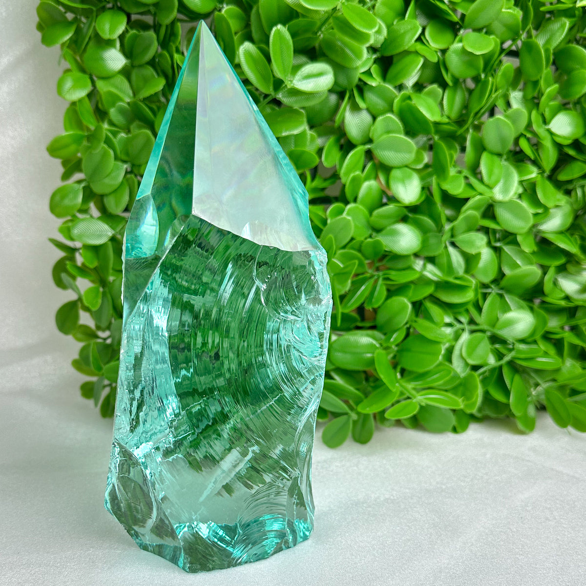 Large Aqua Obsidian Freeform Point (Approx. 2.13kg) – Volcanic Glass from Mexico for Protection & Clarity