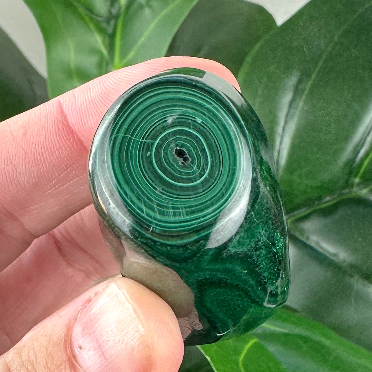 Polished Malachite Crystal | Heart Chakra & Protective Energy