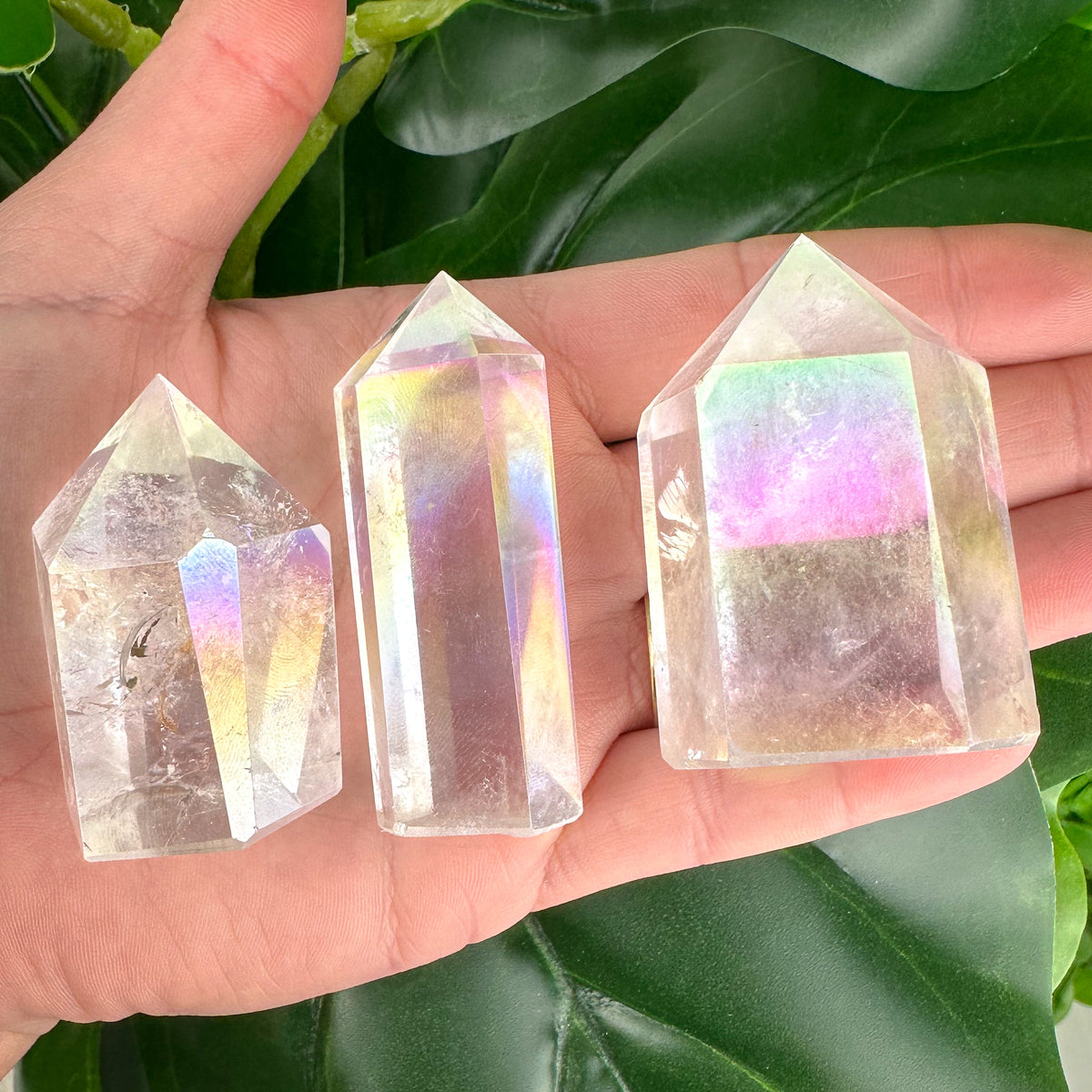 Angel Aura Clear Quartz Towers- Choose Your Own!